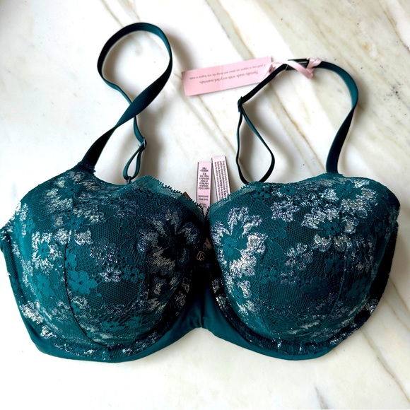 NWT Victoria's Secret Lace Lightly Lined Demi Bra 36DDD - Picture 3 of 16